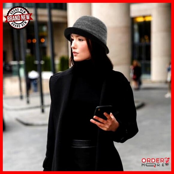 Wool Bucket Hat Packable Vintage Cloche Winter Fashion One Size main image 4